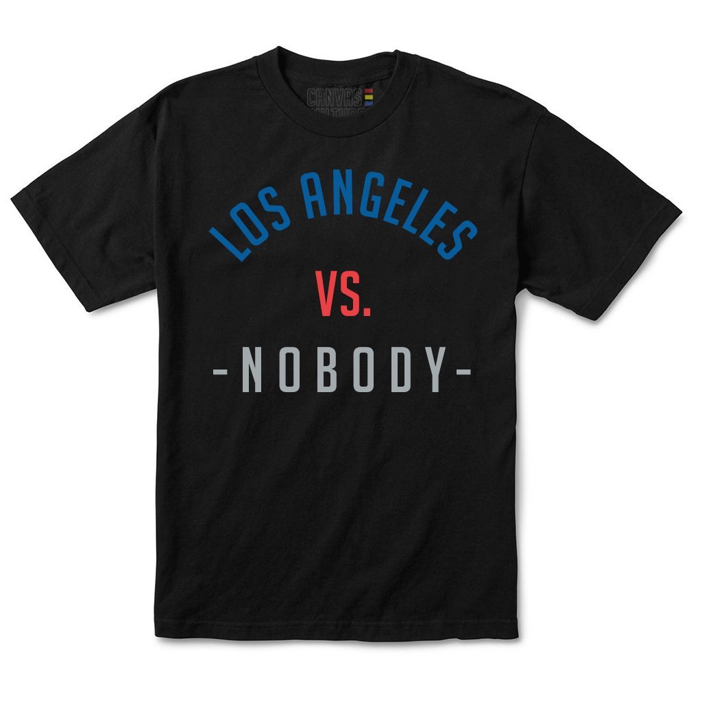 Los Angeles Vs. Nobody T-Shirt In Black (Dodgers)