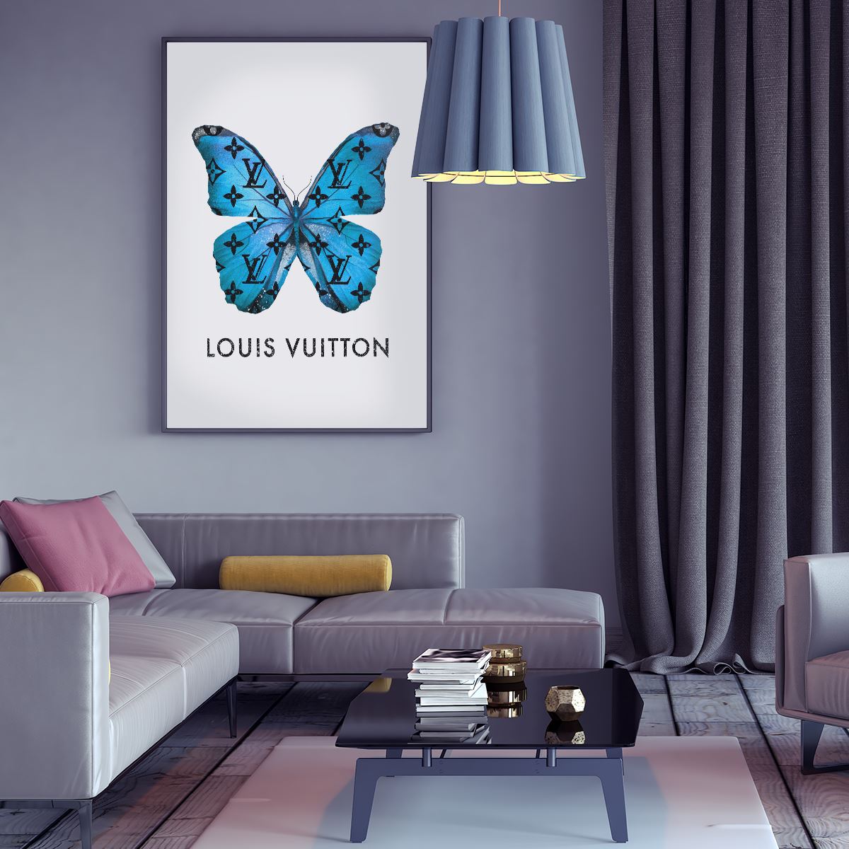 Louis Vuitton Butterfly by Jodi Print on Canvas - Bed Bath & Beyond -  35429770