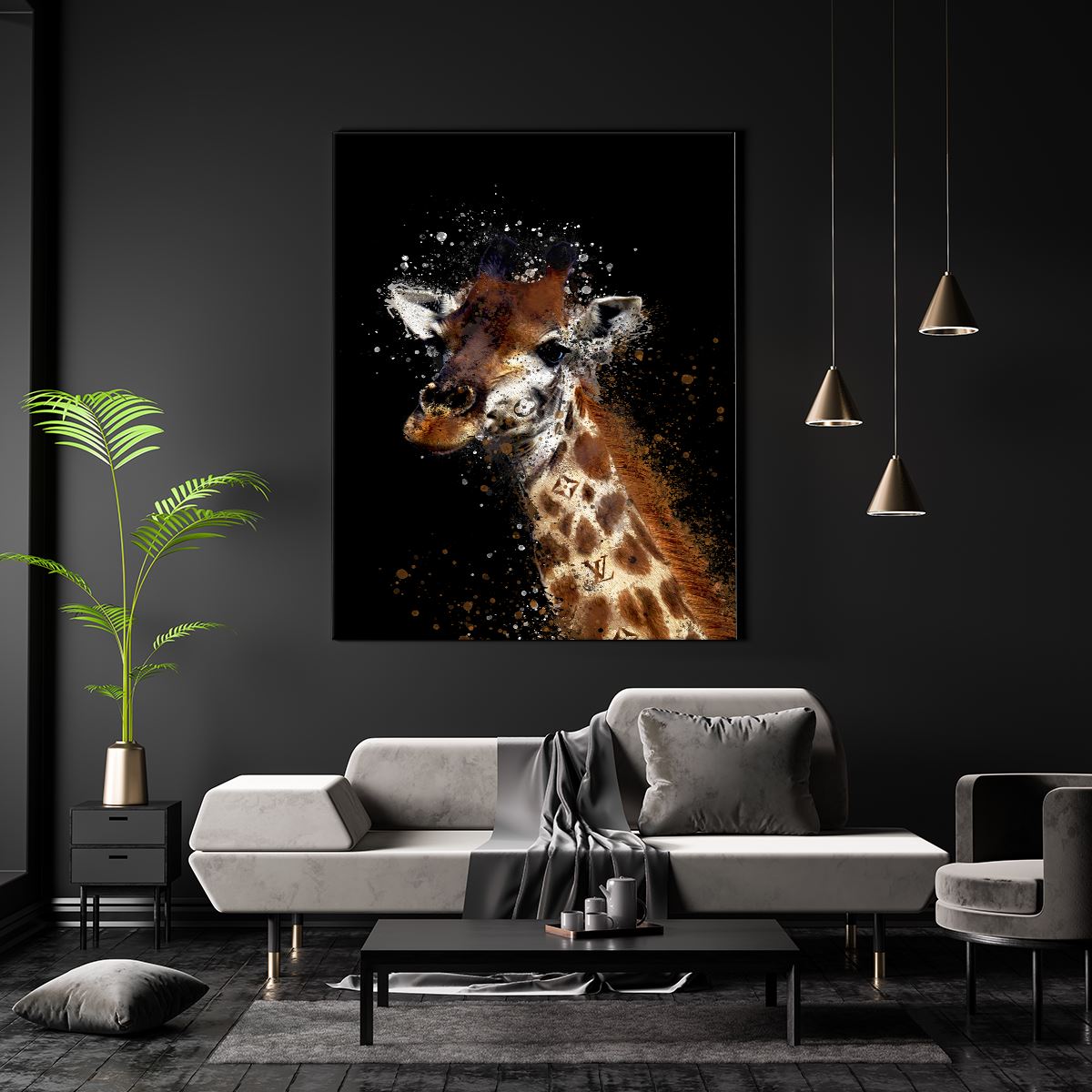 Giraffe Splatter