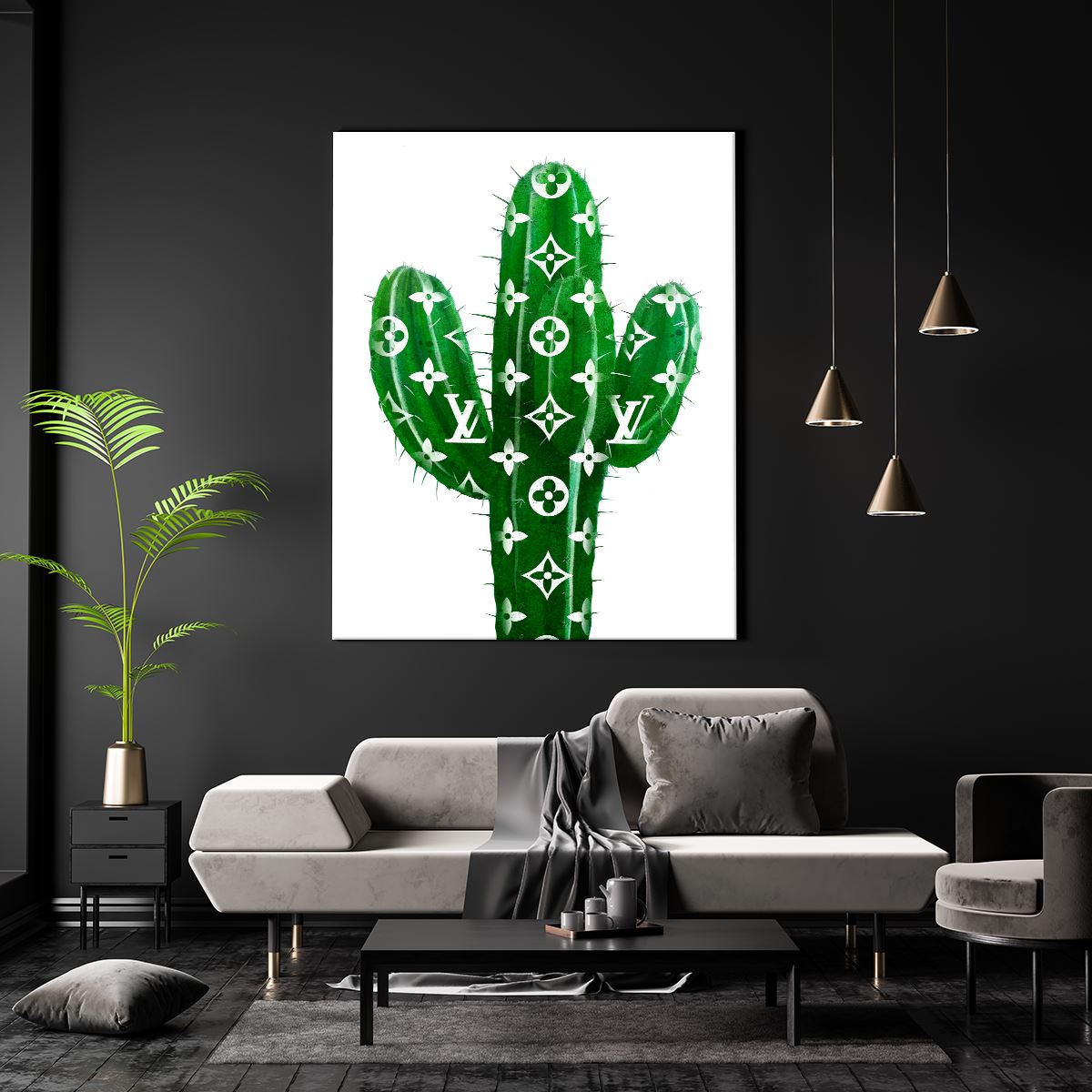 LV Cactus Art | Fashion Art | Canvas Cultures