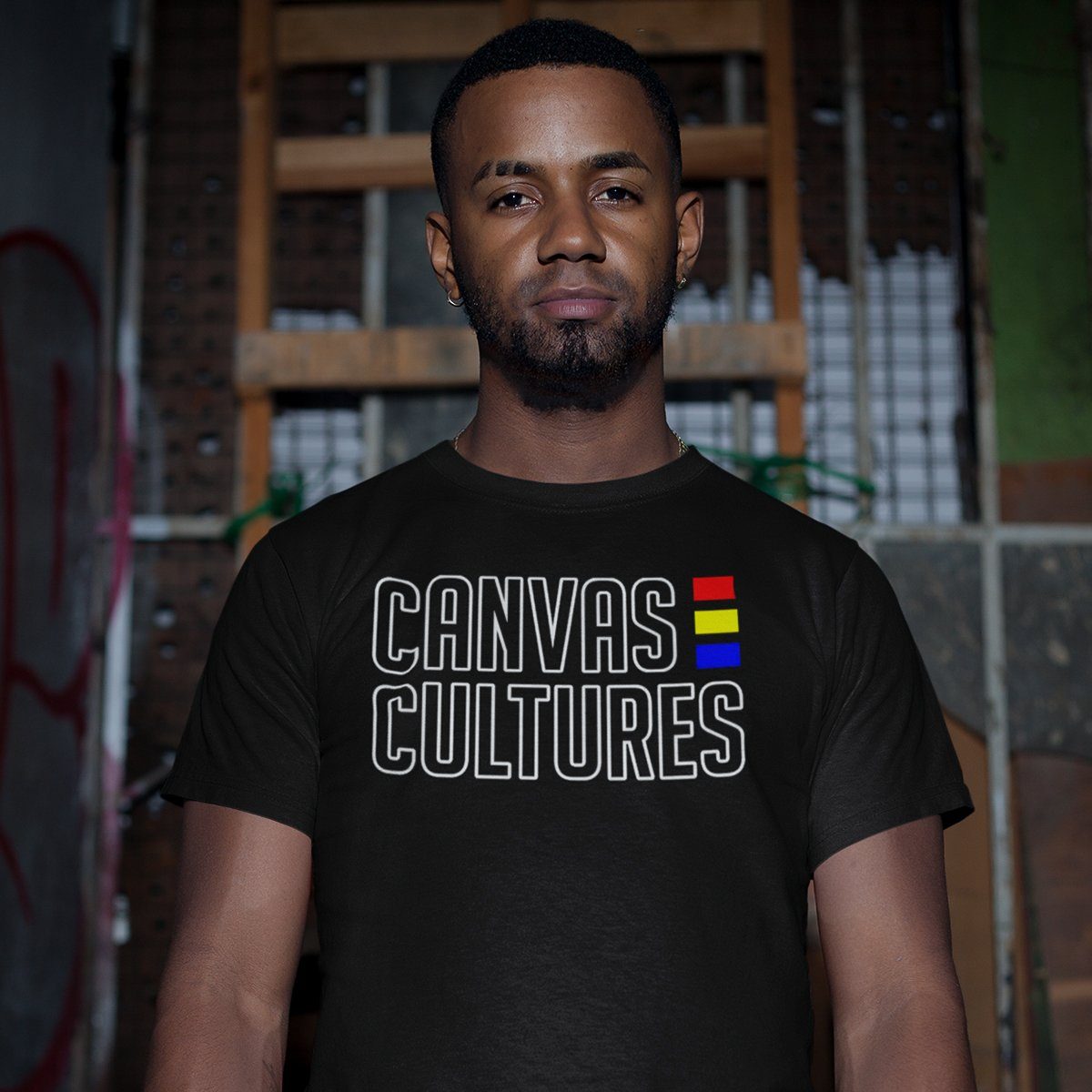 Canvas Cultures Outline T-Shirt In Black