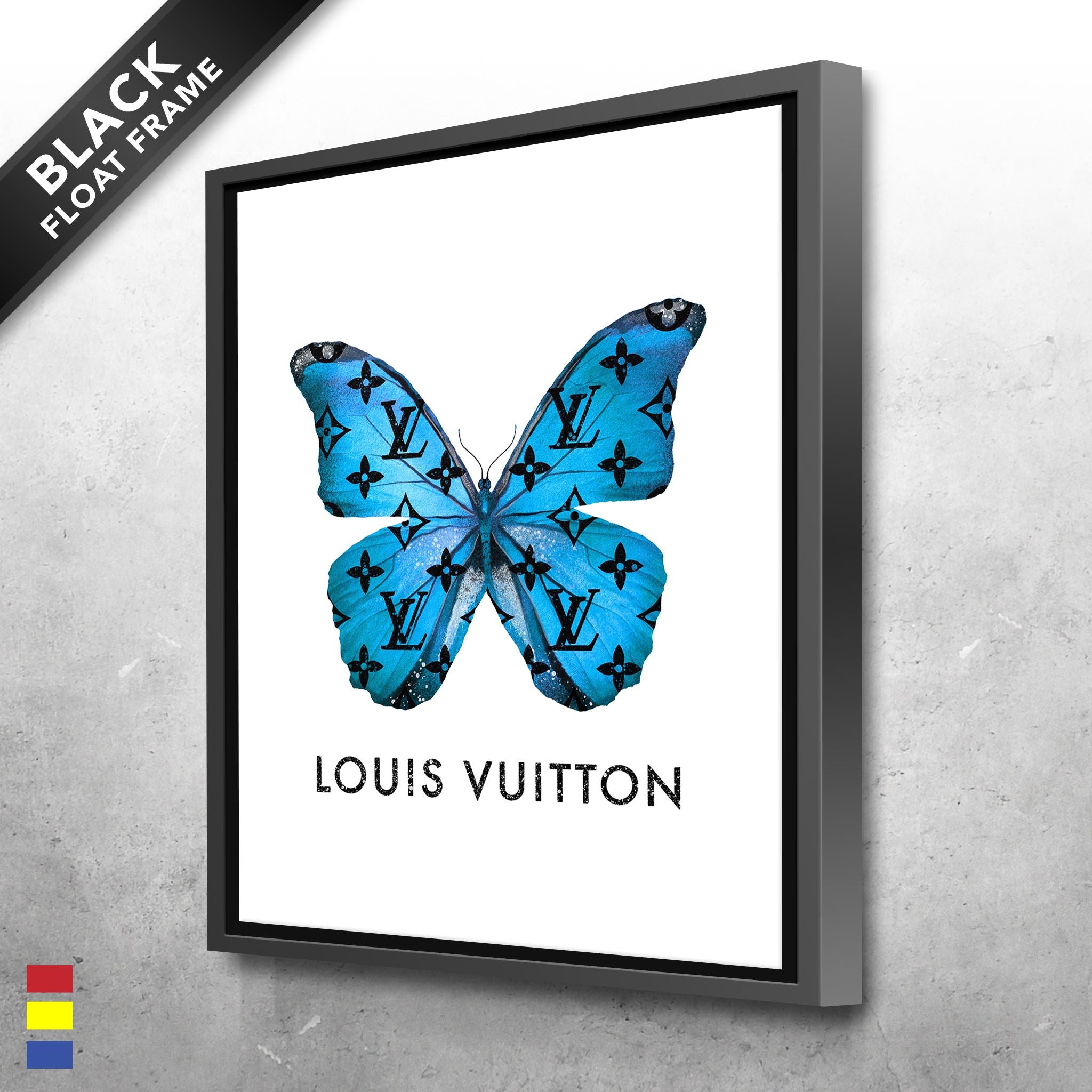 Louis Vuitton Butterfly Swarm Acrylic Wall Art – Bone & Brass