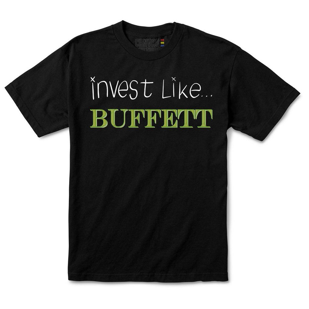 Invest Like Buffett T-Shirt In Black