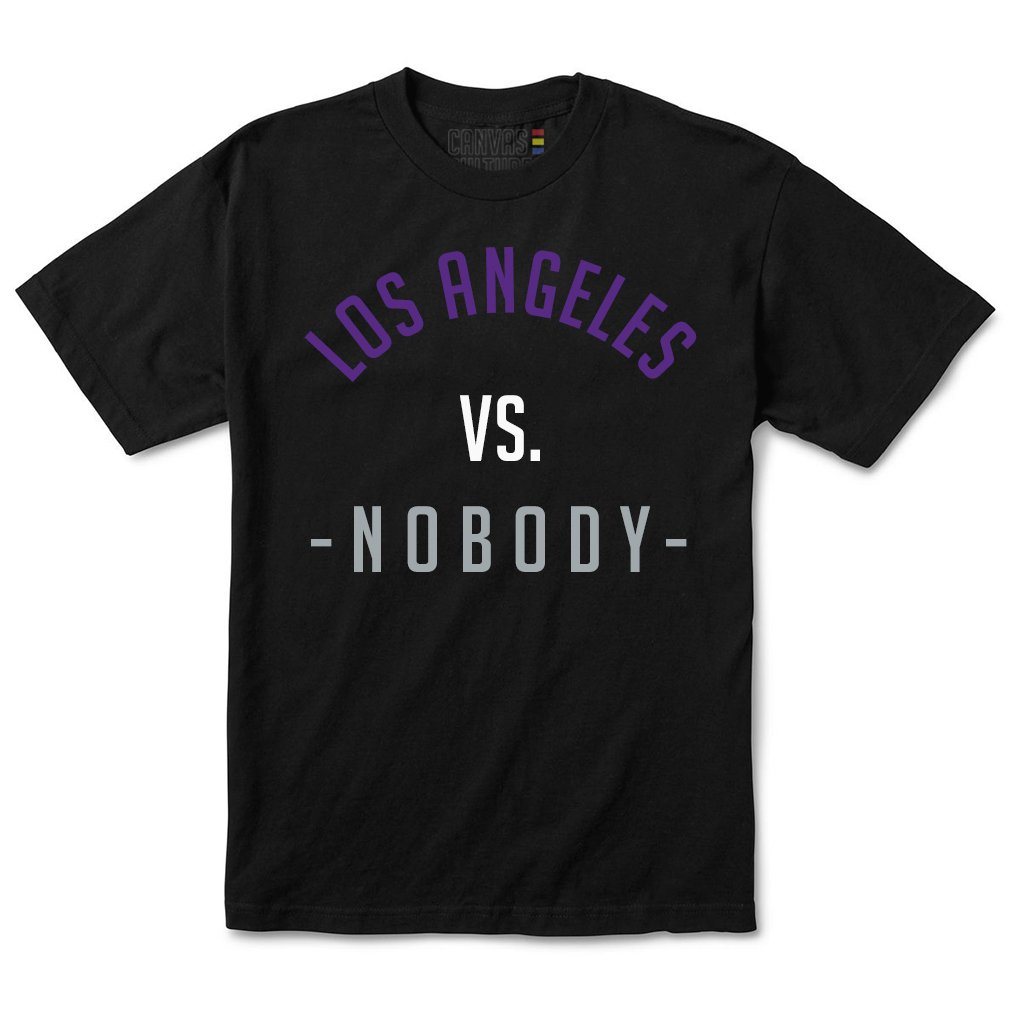 Los Angeles Vs. Nobody T-Shirt In Black (Kings)