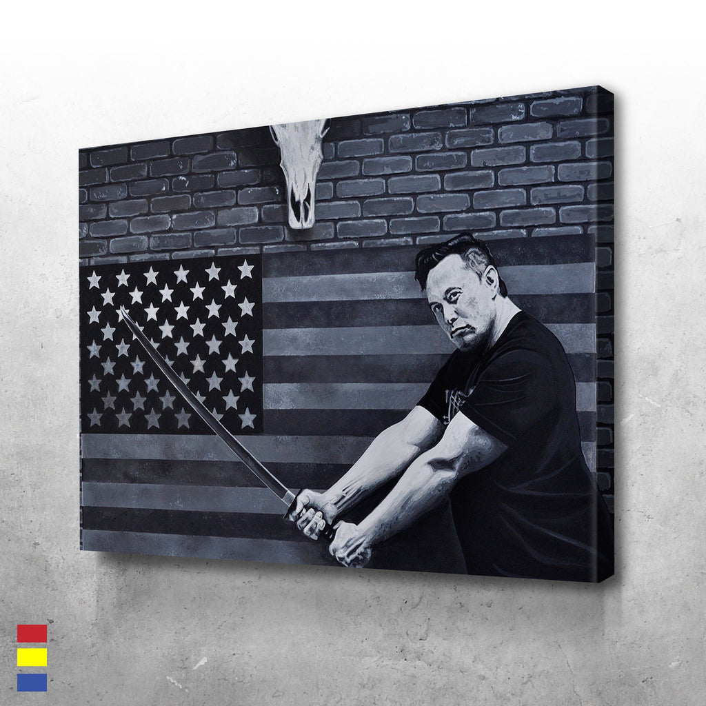 Elon Musk - Modern Canvas Wall Art – Art by Hugo Bay