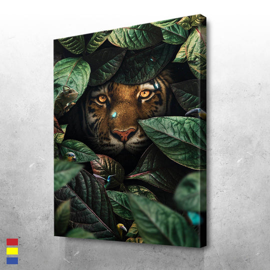 Tiger in Leaves