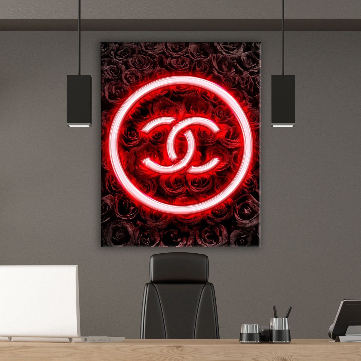 Chanel Red Neon – Canvas Cultures