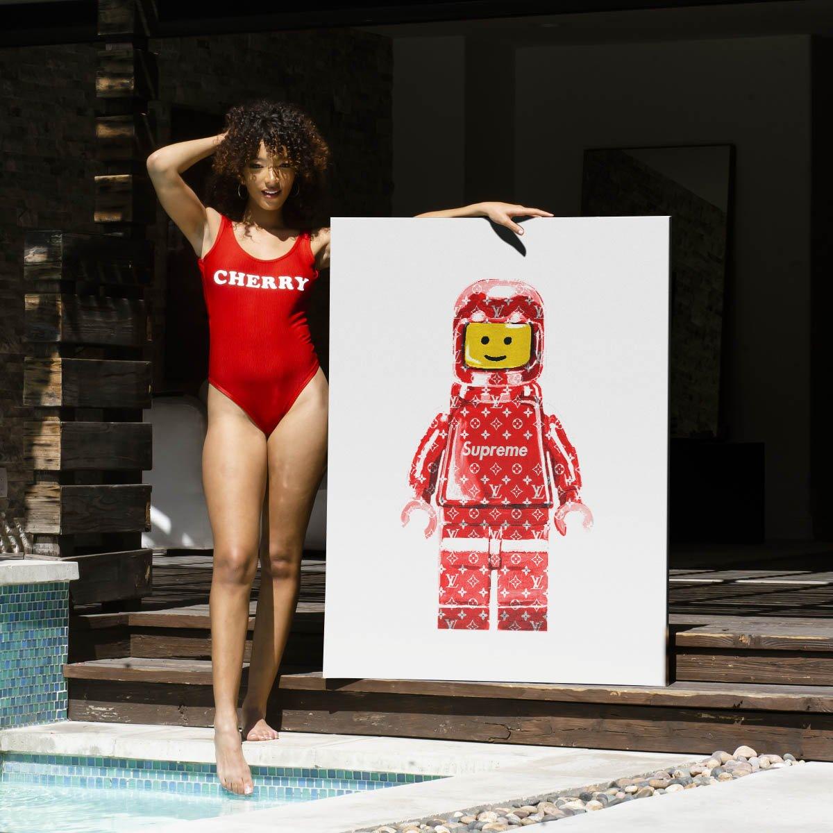 One Piece Swimsuit Supreme Lv Swimsuit Louis Vuitton Supreme